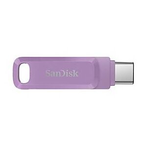 SanDisk Ultra Dual Drive Go - USB-Flash-Laufwerk - 256 GB - USB 3.2 Gen 1 / USB-C - Lavendel