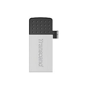 Transcend JetFlash Mobile 380 - USB-Flash-Laufwerk - 16 GB - USB 2.0 - Silber