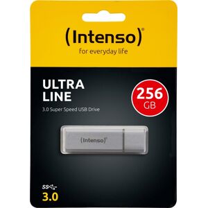 Intenso USB 3.0 Stick 256GB, Ultra Line, silber Typ-A, (R) 70MB/s, Retail-Blister