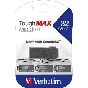 Verbatim USB 2.0 Stick 32GB, ToughMAX, schwarz KyronMAX Thermo Protect, Retail-Blister