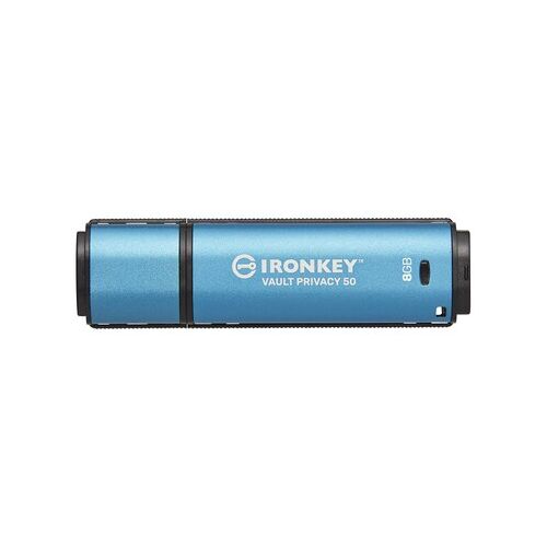 Kingston 8 GB IronKey Vault Privacy 50 Verschlüsselter USB-Stick Metall USB 3.2