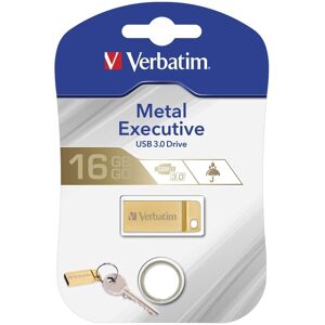 Verbatim Usb 3.0 Metal Executive Drev 16gb, Guld