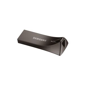 Samsung BAR Plus MUF-128BE4 - USB flashdrive - 128 GB - USB 3.1 Gen 1 - titan grå