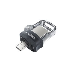 SanDisk Ultra Dual - USB flashdrive - 128 GB - USB 3.0 / micro USB