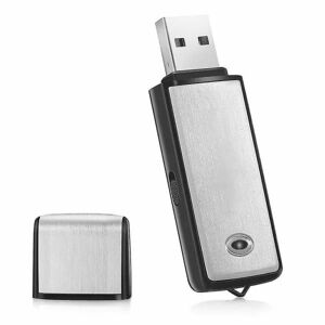 2-i-1 digital röstinspiller 8gb mini USB-minne, digital röstinspiller med linne til møde, læsning