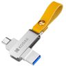 Kodak K243C Metal USB3.1 unidad Flash USB Pendrive 32GB/64GB/128GB/256GB tipo c unidad flash landyard para llaves usb para teléfono inteligente