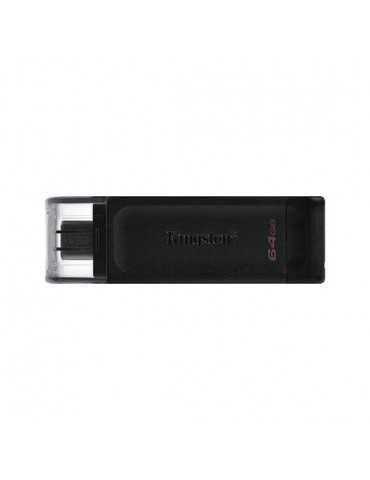 Pendrive 64Gb Usb-C 3.2  Kingston Dt70 Negro Dt70/64Gb