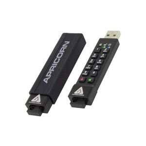 Apricorn Secure Key 3z ASK3Z-16GB USB 3.0 16Go 80MB/s AES 256 bits Noir - Publicité