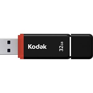 Emtec Kodak Clé USB 32Go Classic K102 Series Clef USB Compatibilité Universelle USB 2.0 USB Key 54x12x6mm Vitesse de Lecture 15MB/s Max Vitesse d'Écriture 5MB/s Max USB Stick-Noir et Rouge - Publicité