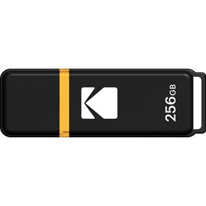 Kodak Clé USB 256Go Classic K103 Series Clef USB Compatibilité Universelle USB 3.0 USB Key 54x12x6mm Vitesse de Lecture 20MB/s Max Vitesse d'Écriture 10MB/s Max USB Stick Noir et Jaune - Publicité