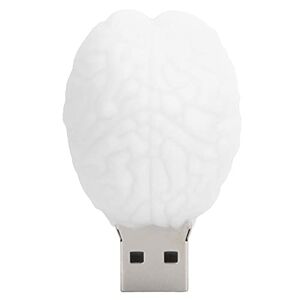 Agatige Lecteur Flash, Disque U de Bâton de Forme de Poupée de Cerveau Blanc Portable pour la Transmission de Stockage de Données(32GB) - Publicité