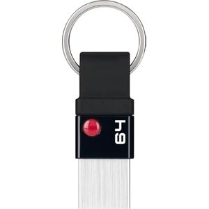 Emtec Clé USB 3.2 Nano Ring T100 Capacité 64 Go, 64 GB Compatibilité Universelle USB 3.0 ECMMD64GT103 Design Exclusif avec Anneau Porte Clés Ultra Fine, Sans Capuchon - Publicité