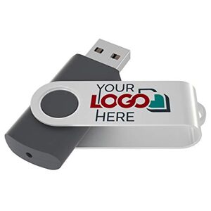 Possibox Clé USB Twister Personnalisée 16 Go Publicitaire avec Le Logo de Votre Entreprise en Gros USB 3.0 Lot de 50 Gris - Publicité