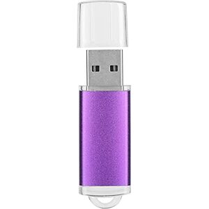 Zunate Disque U, Couvercle Transparent Clé USB Violet 1 Go/2 Go/4 Go/8 Go/16 Go/32 Go/64 Go/128 Go Ordinateur Bureau Étudiant Externe Dessin Animé Créatif Bâton De Mémoire De Stockage Portable(4 Go) - Publicité