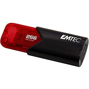 Emtec Clé USB 3.0 (3.2) Click Easy B110, Mémoire Flash Drive De 256 Go, Stockage Externe, Lecture 20Mb/S, Écriture 10Mb/S, Click Easy 21 X 57 X 12 Mm, Rouge ECMMD256GB113 - Publicité