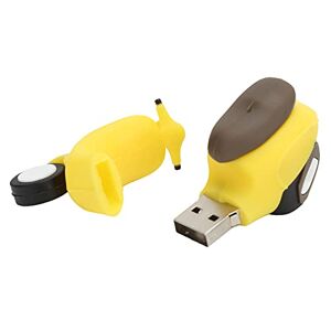 Sxhlseller Memory Stick 2.0 Clé USB USB-A Port U Disque Pendrive Stockage de Données Transmission Haute Vitesse Plug and Play Cartoon Poupée de Voiture électrique Jaune ABS Housse de Protection (32 Go) - Publicité