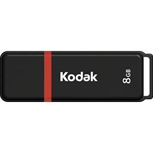 Emtec Kodak Clé USB 8Go Classic K102 Series Clef USB Compatibilité Universelle USB 2.0 USB Key 54x12x6mm Vitesse de Lecture 15MB/s Max Vitesse d'Écriture 5MB/s Max USB Stick Noir et Rouge - Publicité