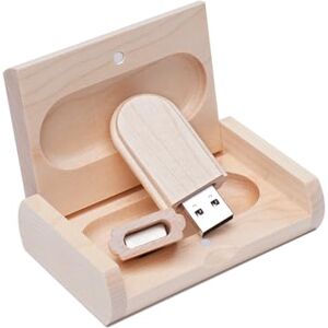 Yaxiny USB Stick Hölzernes Speicherstick 1GB USB 2.0 Flash Drive Memory Stick Datenspeicher Pendrive Geschenk Mit Holzkasten - Publicité