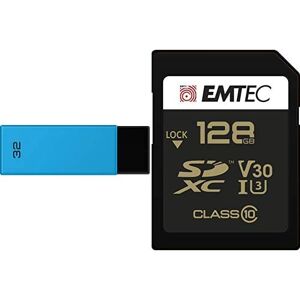 Emtec Pack Support de Stockage Rapide et Performant : Clé USB 2.0 Séries Runners 32 Go + Carte SD Gamme Speedin Classe 10-128Gb - Publicité