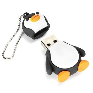 Zunate Clé USB, clé USB Mignonne D'apparence de Pingouin de Dessin animé, clé USB 2.0 de Stockage de Données de clé USB, pour la Transmission et Le Partage (1 Go) - Publicité