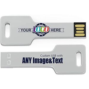 MEINAMI 32Go 25 Pièces en Forme de Clé Clef USB Personnalisée Clé USB 2.0 Mémoire Flash Drive - Publicité