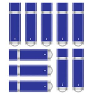 Anloter Lot de 10 clés USB modèle briquet pour ordinateur MacBook, tablette, disque flash (16 Go, bleu) - Publicité