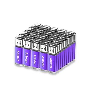 Anloter Lot de 50 clés USB à mémoire flash pour ordinateur, ordinateur portable, Mac, tablette, cadeau (512 Mo, violet) - Publicité
