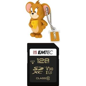 Emtec Pack Support de Stockage Rapide et Performant : Clé USB 2.0-16 Go + Carte MicroSD Gamme Speedin Classe 10-128 GB - Publicité