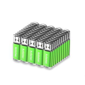 Anloter Lot de 50 clés USB avec stockage du pouce pour ordinateur, ordinateur portable, Mac, tablette, cadeau (256 Mo, vert) - Publicité