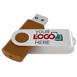 Possibox Clé USB Twister Personnalisée 1 Go Publicitaire avec Le Logo de Votre Entreprise en Gros USB 2.0 Lot de 50 Marron - Publicité