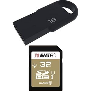Emtec Pack Support de Stockage Rapide et Performant : Mini Clé USB 2.0 Séries Runners 16 Go + Carte MicroSD Gamme Elite Gold Classe 10-32 GB - Publicité