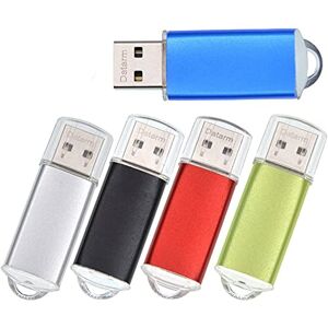 Datarm Clé USB 1Go, Lot de 5 Cles USB 2.0, Petit Flash Mémoire USB, Clefs USB 1 Go Multicolore by - Publicité