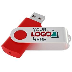 Possibox Clé USB Twister Personnalisée 1 Go Publicitaire avec Le Logo de Votre Entreprise en Gros USB 2.0 Lot de 50 Rouge - Publicité