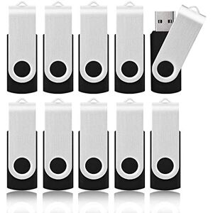 KOOTION Cle USB 32 Go Pas Cher Clé USB 2.0 en Lot de 10 Stockage Externe Mémoire Porte Clé pour PC, TV, Ipad, Voiture, Lecteur, Xboxone(32 Go, Noir) - Publicité