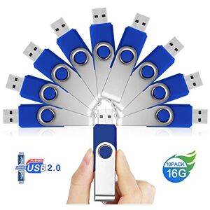 Lot de 10 Clé USB 4 Go Flash Drive USB 2.0 Haute Vitesse Rotation