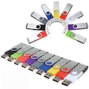 General Lot de 10 clés USB à mémoire flash Capacité réelle 1 Go, 4 Go, 8 Go - Publicité