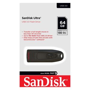 Clé USB 3.0 SanDisk Ultra 64 Go Aluminium - Publicité