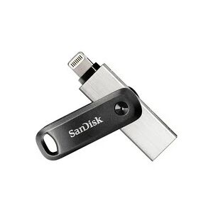 Sandisk iXpand lecteur USB flash 64 Go USB Type-A / Lightning 3.2 Gen 2 (3.1 Gen 2) Noir, Argent, Clé USB - Publicité