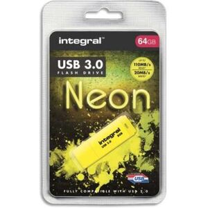 Clé USB 3.0 Néon - 64 Go - jaune