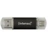 INTENSO Clé USB  3.2 Twist Line - 128 Go Type-C et Type-A