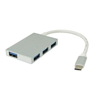 ISNATCH Multipresa usb c a pedale 4 posti, 4 USB, spina USB, con cavo 0.15 m, bianca,