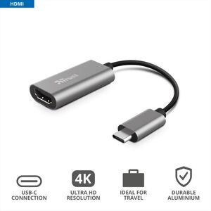 Trust Dalyx Usb-c Hdmi Adapter Grey/black