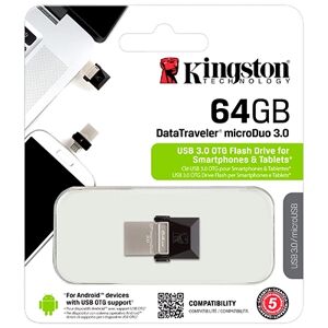 Offertecartucce.com Pen Drive 64GB Kingston USB 3.0/MicroUSB DTDUO3/64GB