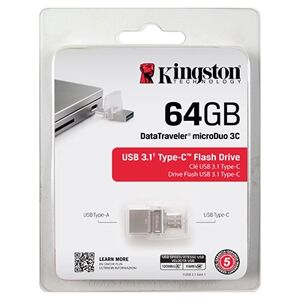 Offertecartucce.com Pen Drive 64GB Kingston USB 3.1/MicroUSB DTDUO3C/64GB