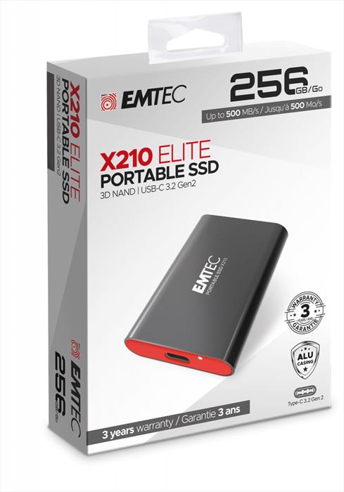 EMTEC Hard Disk Esterno Ecssd256gx210
