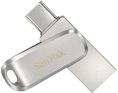 SanDisk Ultra Dual Drive Luxe unità flash USB 512 GB USB Type-A / USB Type-C 3.2 Gen 1 (3.1 Gen 1) Acciaio in (SDDDC4-512G-G46)