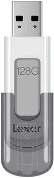 Lexar JumpDrive V100 unità flash USB 128 GB USB tipo A 3.2 Gen 1 (3.1 Gen 1) Grigio, Bianco