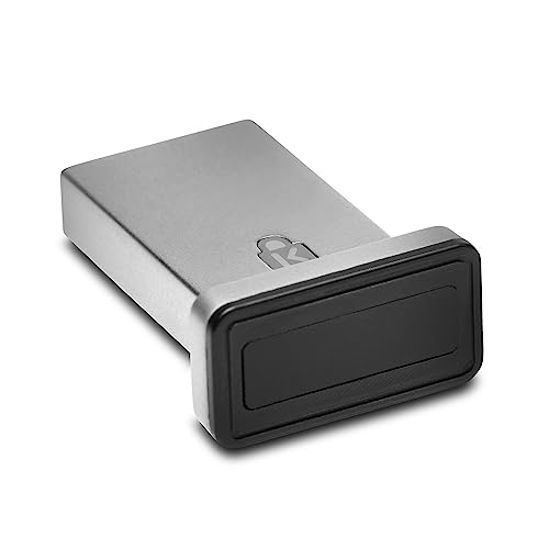 Kensington VeriMark IT USB-Vingerafdruklezer/Vingerafdrukscanner Voor Windows 10 Hallo; Biometrische Beveiligingsscanner Voor Cyberbeveiliging Binnen Bedrijven K64704EU