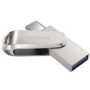 SanDisk Ultra Dual Drive Luxe - USB flash-enhet - 256 GB - USB