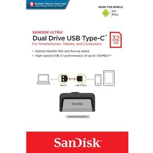 USB-Minne SANDISK Ultra Dual USB 32GB